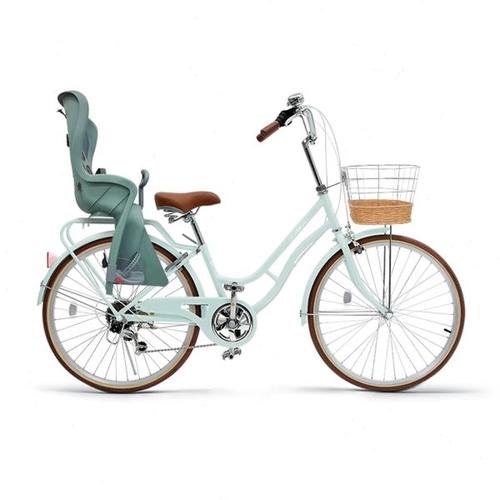 亲子款自行车带儿童座椅宝宝椅安全遛娃单车亲子带小孩溜娃神器