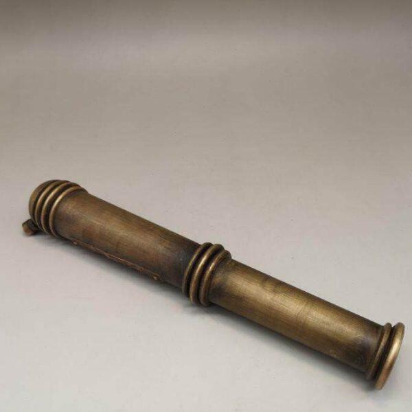 老式兵器仿古炮筒火铳北洋官造火铳纯铜制造家居装饰工艺礼品铜器