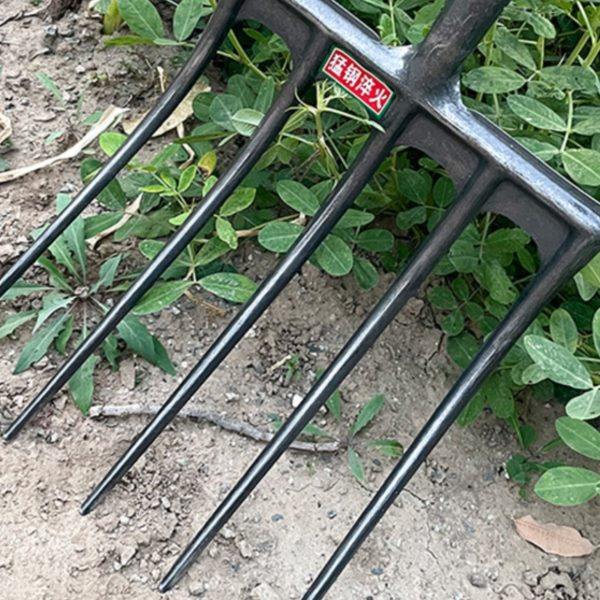 新型一体五齿钢叉农用翻土挖地工具锰钢淬火草叉子牛粪叉翻地松土,农机/农具/农膜,叉,淘宝优惠券,粉丝福利购,淘宝优惠卷