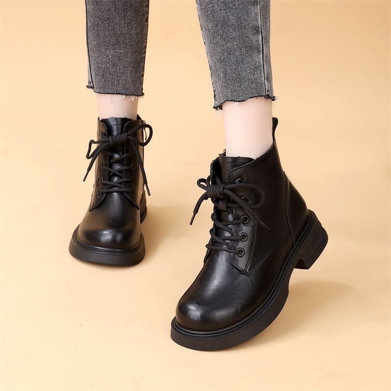 防滑女鞋工作鞋厨房厨师专用女士黑色鞋子防水Q秋冬短靴冬季工鞋