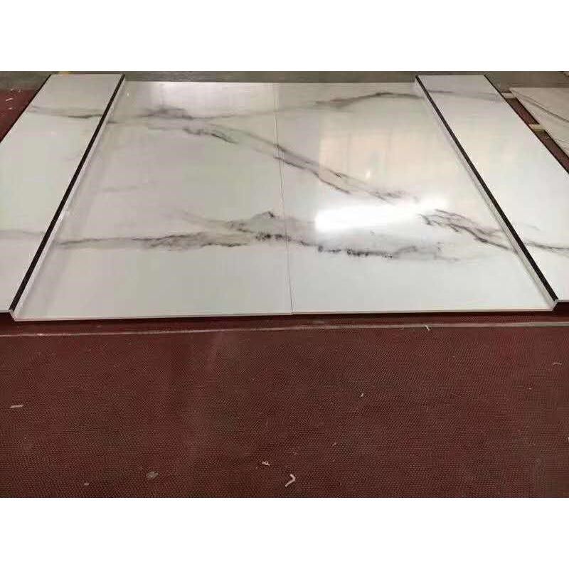 瓷砖电视背景墙微晶石瓷砖石纹现代简约大理中式客厅装饰金属造型