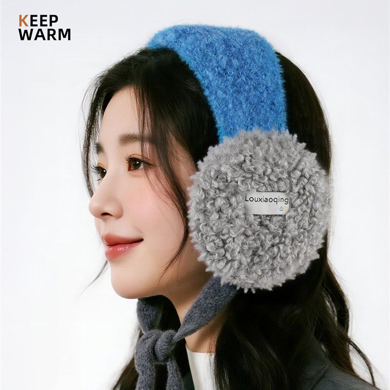 无骨架头戴式耳罩女2025新款冬天护耳保暖防寒头套耳捂子毛绒耳套