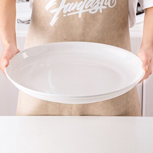 大盘子家用陶瓷剁椒鱼头专用盘装大盘H鸡的超大号圆形深汤盘高级