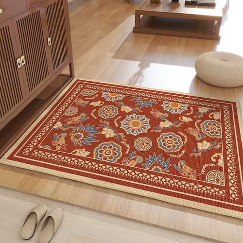 喜庆入户门地垫乔迁进门脚垫子进宅大吉门垫M门口入户红色防滑地