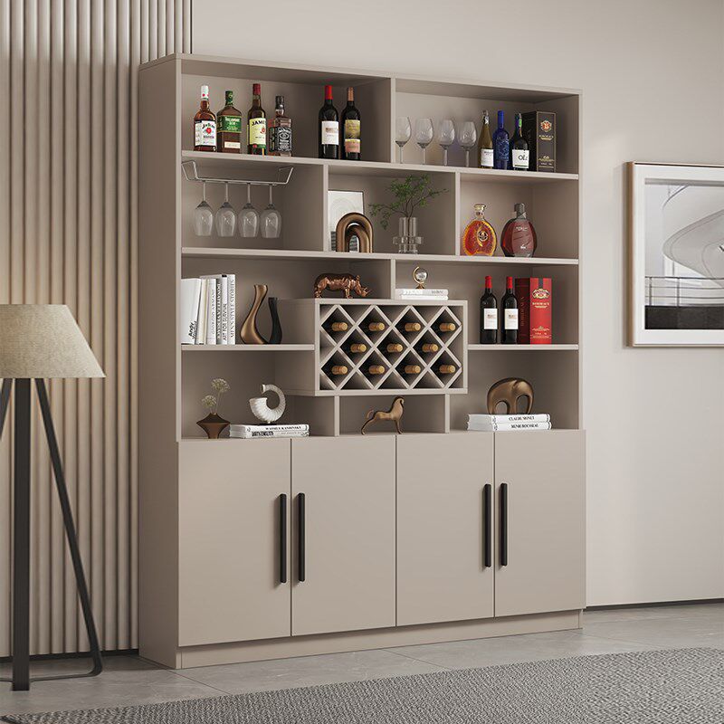 实木酒柜隔断柜现代简约门厅餐边柜小户型家用客厅U靠墙红酒收纳