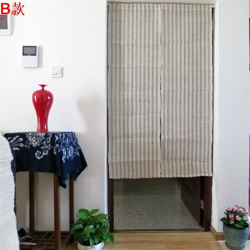 夏布门帘 透明门帘 手工苎v麻门帘 桌旗茶席 茶室书房卧室麻布门
