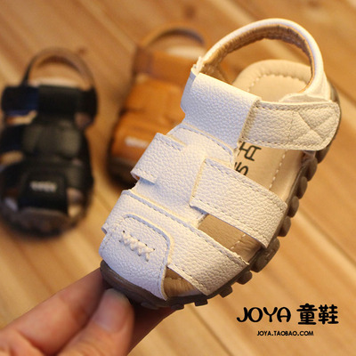 男宝凉鞋2021新款韩版夏季1-6岁防滑软底男童包头沙滩鞋儿童鞋子3