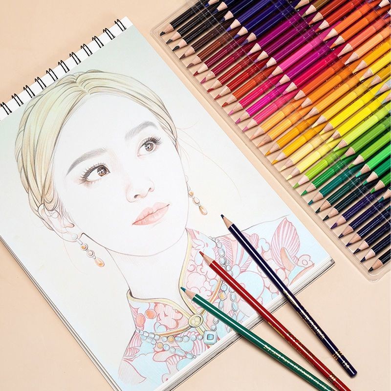 180色彩铅笔油性彩铅水溶性绘画套F装填色成人手绘画涂色彩绘套装