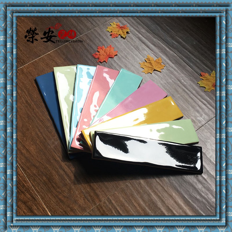 哑光小瓷砖厨房墙砖卫生间内墙砖面包砖50X200哑面地铁砖彩色瓷片
