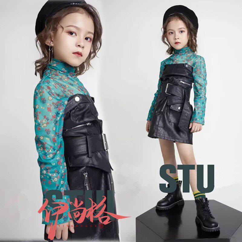 儿童T台走秀服装潮童舞台比赛模特表演时装潮服拍摄封Z面艺术照女