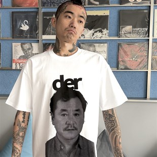 送版 回路商店 做旧手工印刷 T恤 画 范德大帅恶搞har