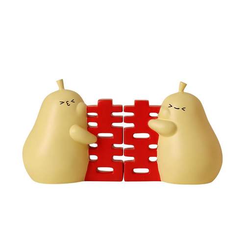 结婚情侣小摆件公仔娃娃订婚布置装饰品用品婚房婚庆一对桌面摆台