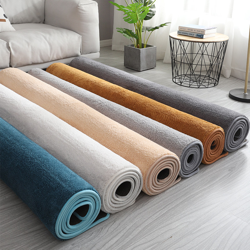 地毯纯色加厚客厅茶几毯大面积卧室床边毯灰色现代简约满铺地毯,居家布艺,地毯,淘宝优惠券,粉丝福利购,淘宝优惠卷