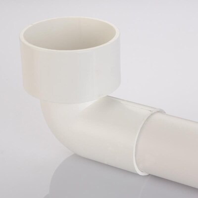 厨房下水道圆管转向插内接式改水下变径弯头给水管接头pvc管90度