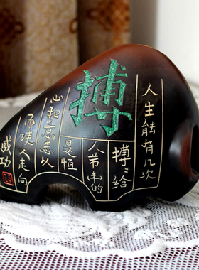 办公桌面书柜软装饰品中式陶瓷艺术品生日生肖礼品励志牛年小摆件