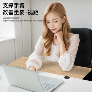 桌面延长板可折叠加宽延伸板电脑桌子工位免打孔加长拓展侧边支架
