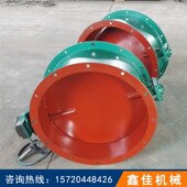 碳钢手动涡轮通风蝶阀 烟气排烟风阀 圆形除尘风管气动调节风门