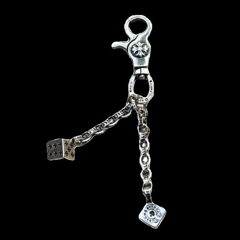 新款克罗十字钥匙扣CH骰子配饰黑暗骷髅挂饰爱心包千禧风挂件饰品,节庆用品/礼品,钥匙扣,淘宝优惠券,粉丝福利购,淘宝优惠卷