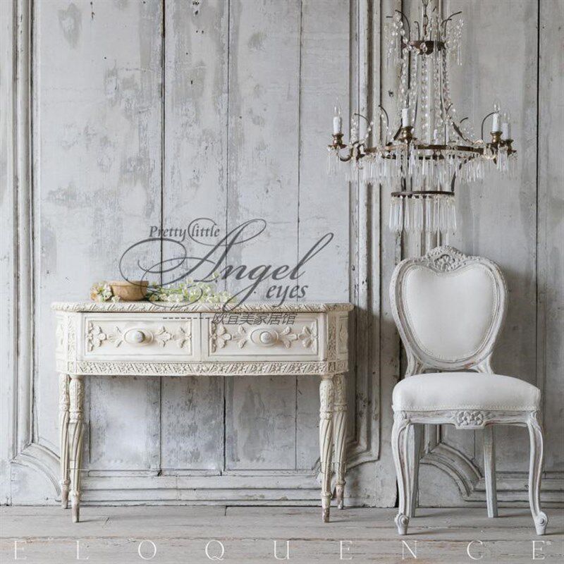 美式乡村复古实木雕花床法式仿古雕刻软包布艺床卧室1.8米双人床