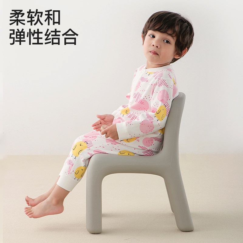儿童连体衣睡衣秋季宝宝连身睡袋春秋男童女孩家居服连体衣空调服