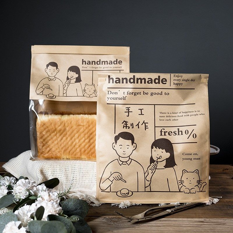 生吐司包装袋卷边自封加厚铁丝切片450g土司烘焙一次性现烤面包袋,厨房/烹饪用具,点心包装盒/包装袋,淘宝优惠券,粉丝福利购,淘宝优惠卷