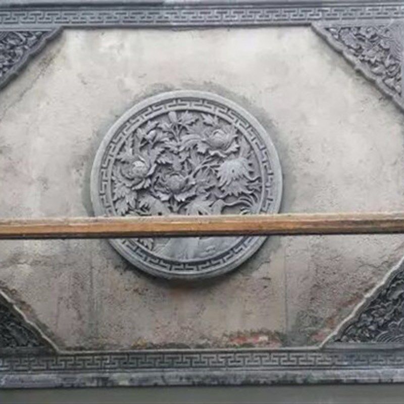 包邮480*480*680 荷花 角花 中式仿古 砖雕 影壁照壁 浮雕墙 庭院,基础建材,砖雕,淘宝优惠券,粉丝福利购,淘宝优惠卷