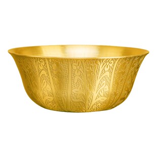 铜碗纯铜黄铜米缸聚宝盆摆件百福缸家用小碗铜盆家居客厅桌面摆设