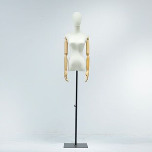 白棉服装店模特道具女半全身女装橱窗人台衣服婚纱模特展示架