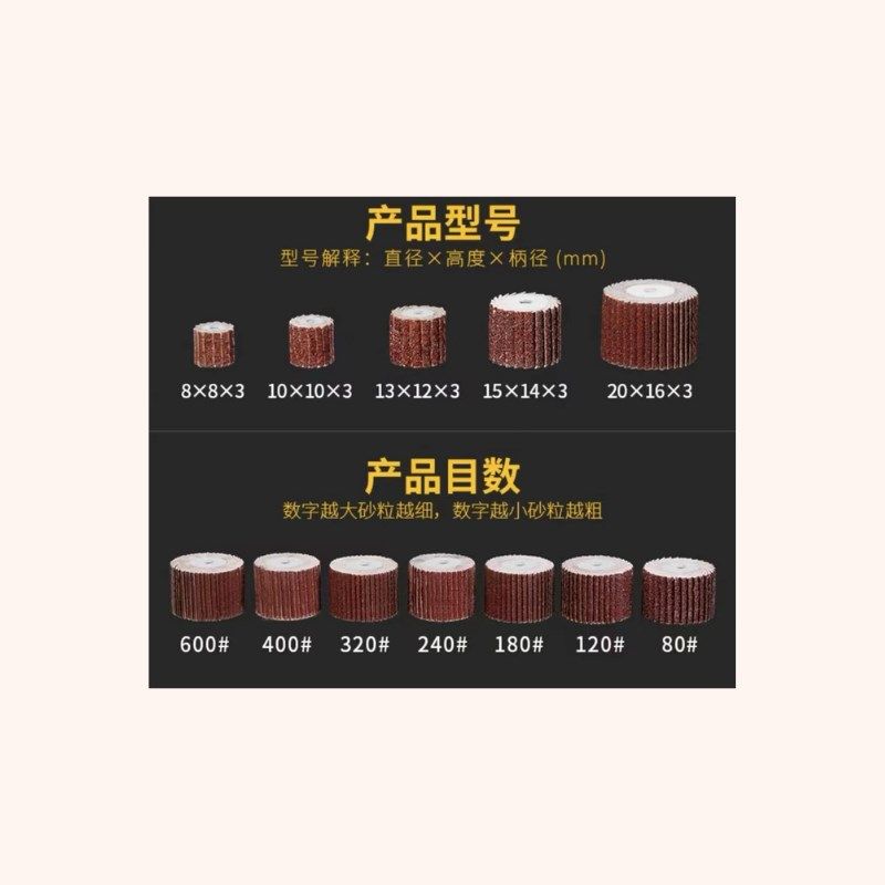 活柄百页轮磨头 砂布打磨头 砂纸打磨头 打磨抛光,标准件/零部件/工业耗材,百叶轮,淘宝优惠券,粉丝福利购,淘宝优惠卷