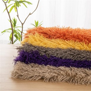 高档长毛绒仿羊滩毛皮草小羊卷毛仿澳羊毛绒服装装饰diy手工面料