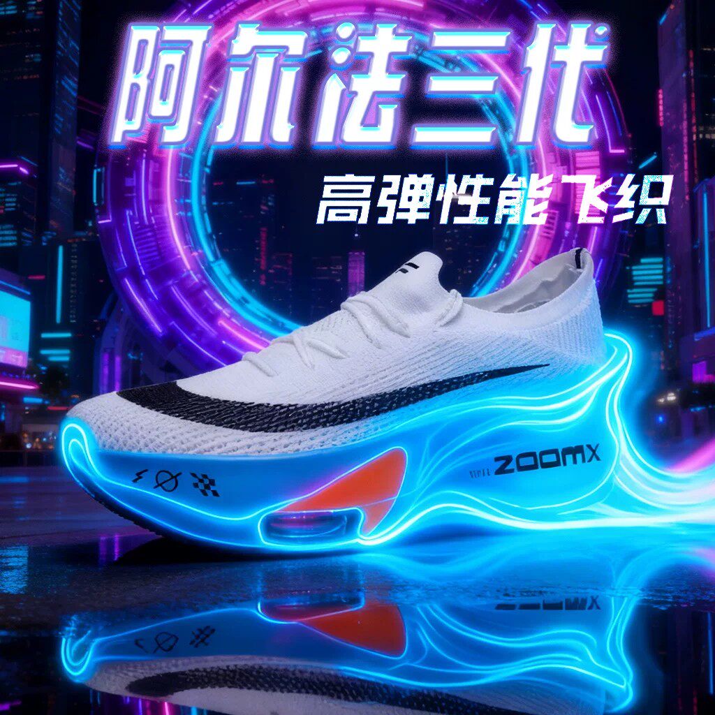 正品阿尔法三代碳板跑步鞋