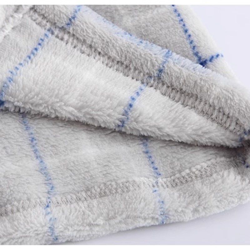 秋冬儿童小孩中大童薄款珊瑚绒家居服冬男简约法兰绒套装男童睡衣