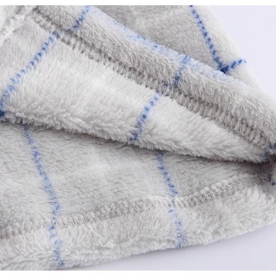 秋冬儿童小孩中大童薄款珊瑚绒家居服冬男简约法兰绒套装男童睡衣