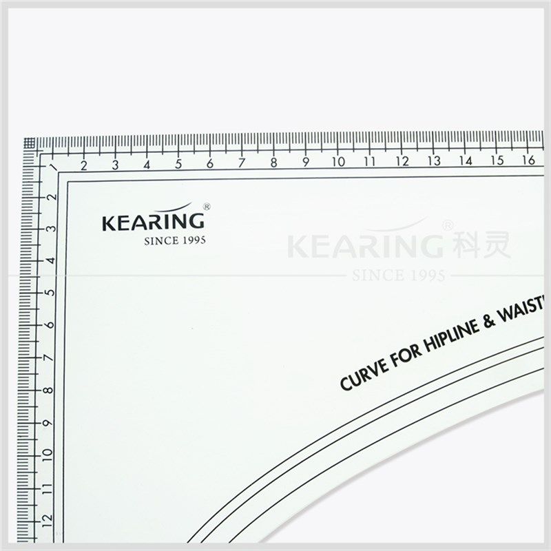 科灵 PM03A 亚克力服装拼布尺 直角亚克力尺60cm 裁剪设计尺
