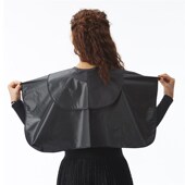 理发店美发披肩烫染黑色双层泰式 洗头染发防水披肩围布实力厂家