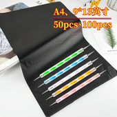 黑色复写纸石墨转印不脏手A4大张单面手写不粘影印纸100张十字绣