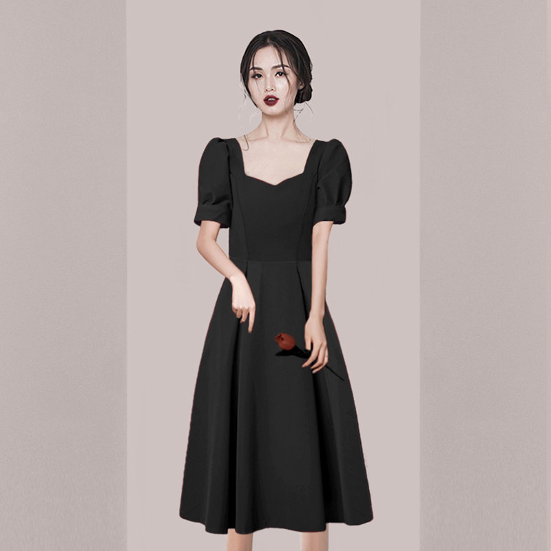 敬酒服新娘2021新款夏天红色礼服裙女宴会气质红裙子结婚平时可穿