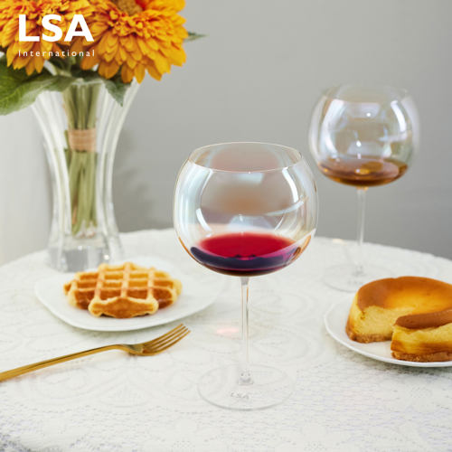 英国LSA 玻璃红酒杯高脚杯葡萄酒杯水晶杯子鸡尾酒杯创意不倒翁杯