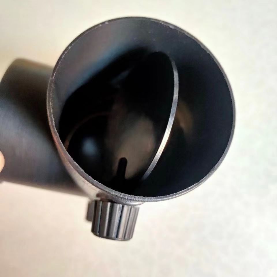 带阀门三通76三通带开关阀门单向调风阀驻车柴暖出风口一变四接头