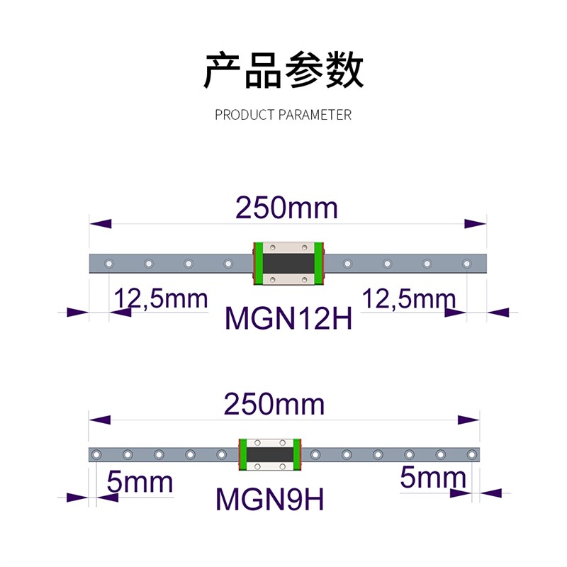 乐积iX 悬臂式3D打印机三导轨升级套件XYZ三轴升级线轨滑车金属板