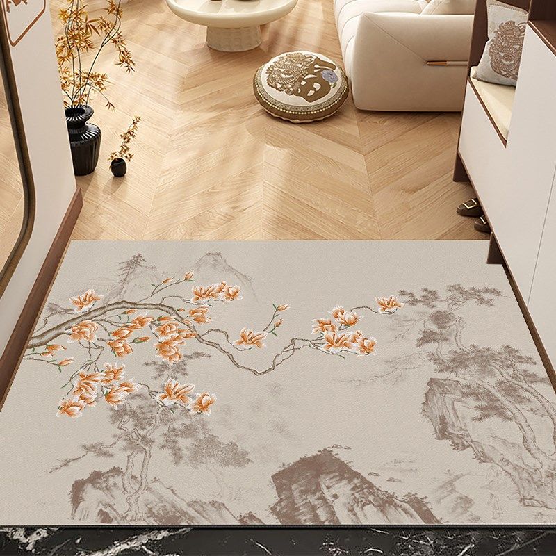 新中式入户地垫古风脚垫子国风进门口防滑耐脏定制地毯家用门垫,居家布艺,入户地垫,淘宝优惠券,粉丝福利购,淘宝优惠卷