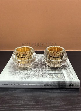 巴卡la出口法式水晶手工烛台高端样板间西餐桌蜡烛香薰装饰品摆设