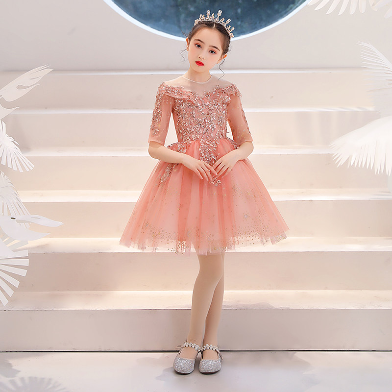 女童公主裙蓬蓬儿童晚礼服小孩走秀花童婚纱生日主持人钢琴演出服,童装/婴儿装/亲子装,儿童礼服,淘宝优惠券,粉丝福利购,淘宝优惠卷