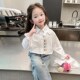 衬衫 上衣儿童春季 春秋款 女宝宝春装 白色衬衣 2024新款 女童兔子长袖