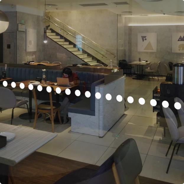 玻璃门橱窗装饰圆点防撞腰线贴纸店铺商场双开移门布置线条自粘贴