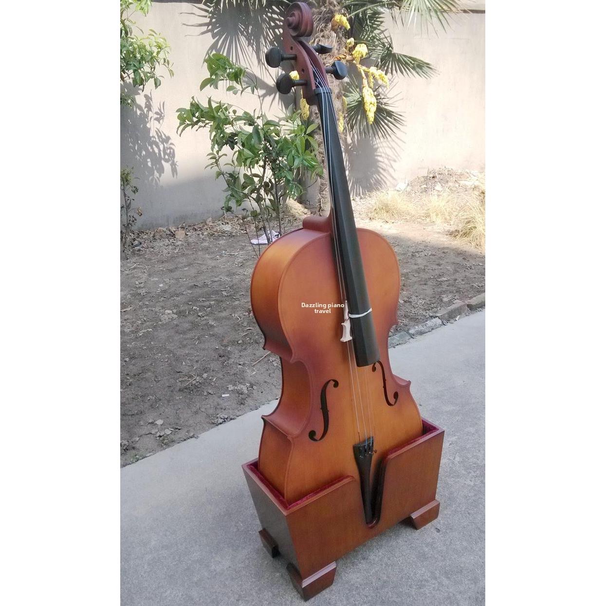 木制大提琴座椅架子低音低音座椅双大提琴展示支架底座支架