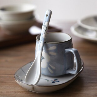 长柄小汤勺西田木雨调羹陶瓷咖啡勺搅拌勺瓷勺羹匙瓷器瓷羹勺子