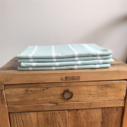 刘大姐家 上学开学上班宿舍学生职工单人简约纯棉老粗布条纹床单