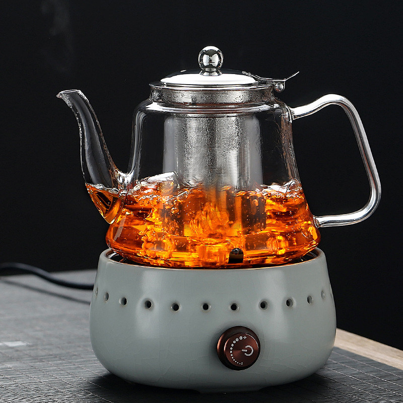 浩香屋电磁炉烧水壶耐温玻璃煮茶壶大容量茶具加厚泡茶壶家用