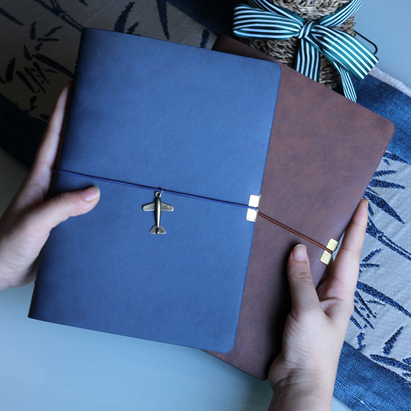 笔记本子a5简约手帐本大学生活页文艺精致手账本加厚记事本可定制